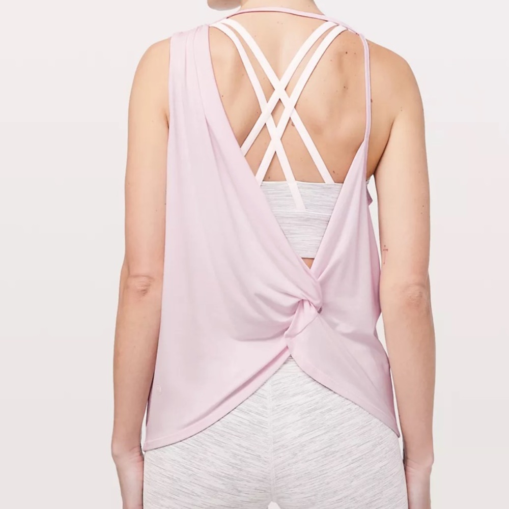 Lululemon Dare to Drop Tank Pink Glow Size 8